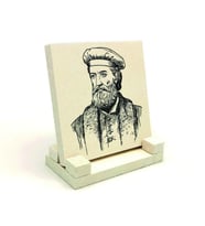 İtalyan Kaşif, Marco PoloBaskılı Doğaltaş Masaüstlük