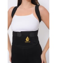 Unisex Siyah Medikal Korse Ortopedik Kamburluk Önleyici Sırt Dik Duruş Korsesi