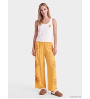 LCW DREAM Sarı U Yaka Güneş Baskılı Kadın Pijama Takımı