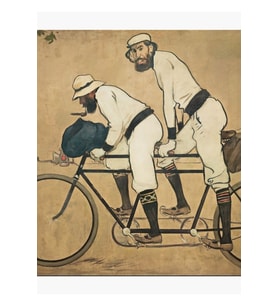 Ramon Casas I Carbo - Tandem Tablo Ahşap Poster Dekoratifnda Ramon Casas Ve Pere Romeu