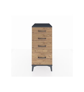 Kronos Komodin 4 Çekmeceli 44x59x96 Antrasit-Çam