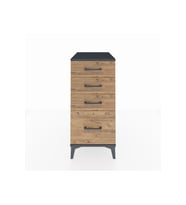 Kronos Komodin 4 Çekmeceli 44x59x96 Antrasit-Çam