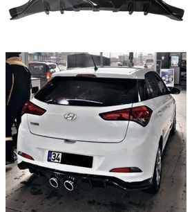 Hyundai i20 R20 Difüzör 🚘  Dayanıklı Plastik, Sportif Tasarım, Kolay Montaj (Standart)