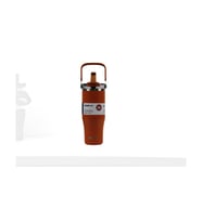 Dodge DB-24584 Çift Kullanım Pipetli/Rahat İçim Turuncu 1200ml Çelik Matara