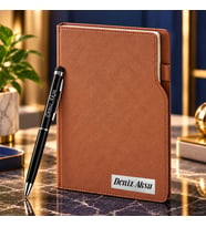 BK Gift Kişiye Özel 374 Termo Deri Tarihli Ajanda & Siyah Touch Pen Tükenmez Kalem-17