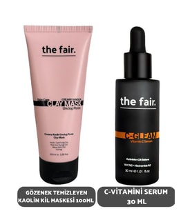 the fair. Gözenek Temizleyen Kaolin Kil Maskesi 100 ml ve C Vitamini Serum Seti 30 ml