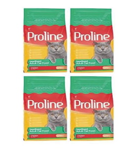 Pro Line Sterilised Tavuklu Kısır Kedi Maması 1.2 Kg*4 Adet (Kahverengi)