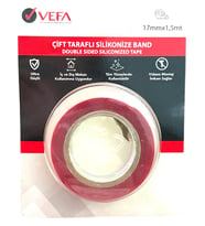 Vefa Çift Taraflı Silikonize Band 17 Mm X 1.5 Cm Kaliteli