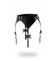 pilelistore Siyah Jartiyer Harness Geniş Bel Deri Tokalı - Brf1376 (Taba)