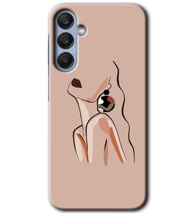Galaxy A25 Kılıf HD Desen Baskılı Kılıf - Çizim Silüet