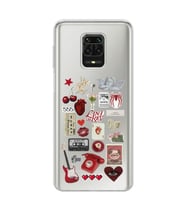 Xiaomi Redmi Note 9S - Redmi Note 9 PRO Uyumlu Lana Del Rey Sticker Tasarımlı Şeffaf Telefon Kılıfı