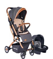 TommyBaby Mia Kabin Travel Bebek Arabası Gold Kabin Boy (Antrasit)