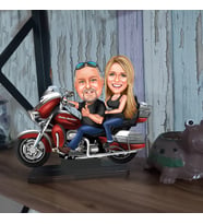Romeo Motorcu Sevgili Karikatür Biblo