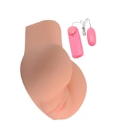 Yumuşak Realistik Dokuda Kademeli Titreşimli  ve Vajinal Mastürbatör+Mini Vibratör