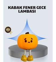 Pumpkin Led Gece Lambası Üç Kademeli Işık Ayarlı