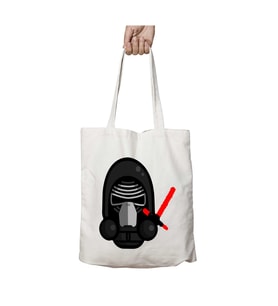 Simpler Kylo Ren Ben Solo Star Wars iki Tarafı Kalıcı Baskılı Yıkanabilir Çanta