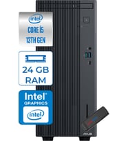 Asus Expertcenter P500MV Intel Core I5-13420H 24GB Ddr5 512GB  SSD Freedos Minitower Masaüstü Bilgisayar WA5136216512B0DF07+Zettausbbellek