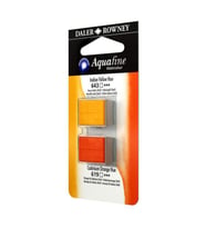 Daler Rowney Aquafine 1/2 Tablet Suluboya 2'li Set INDIAN YELLOW HUE/CAD ORANGE HUE 