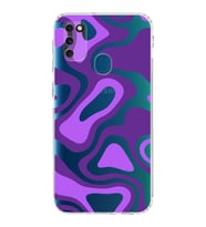 Samsung Galaxy M30s  Kamera Korumalı Kapak Renkli Desen Tasarımlı  Şeffaf  Kılıf