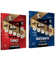 Altın Karma Yayınları 5. Sınıf Türkçe + Matematik Altın Etkinlikli Kazanım Soru Bankası