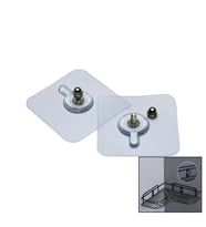 4 PARÇA 10MM VİDALI ŞEFFAF PVC YAPIŞKAN ASKI