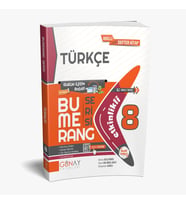 GÜNAY 8.SINIF BUMERANG TÜRKÇE ETKİNLİKLİ AKILLI DEFTER KİTAP