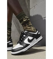 Nike Dunk Low Panda Leather Unisex Sneaker Hakiki Deri Günlük Spor Ayakkabı Siyah-Beyaz
