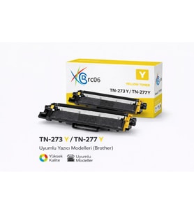 BROTHER uyumlu TN-277 Sarı Yüksek Kapasiteli Muadil Toner