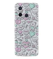 Xiaomi Redmi 12c Kılıf Resimli Desenli Silikon Platinium Series I Love You 1882