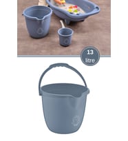 Bebek Banyo Kovası, Saplı Oluklu Çok Amaçlı Güvenli Ergonomik Su Temizlik K
