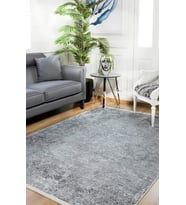 Dijital Kaymaz Yıkanabilir Antrasit Modern Salon Halısı Mutfak Halısı Koridor Halısı Yolluk HLN1521