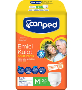 Canped Emici Külot Hasta Yetişkin Bezi M - Orta - Medium 24 Adet Fırsat Pk