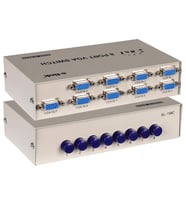 S-Link SL-158C 8X1 Port VGA Switch 8 Giriş - 1 Çıkış Çoklayıcı Çoğaltıcı