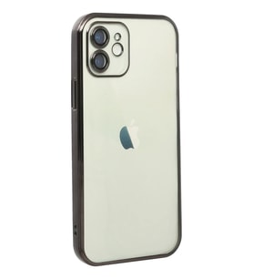 Newface iPhone 12 Kılıf Razer Lensli Silikon - Siyah