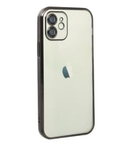 Newface iPhone 12 Kılıf Razer Lensli Silikon - Siyah