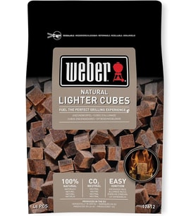 Weber 17612 - Cubetti Accendifuoco 48 Pastiglie Sul Marrone