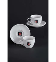 Neva N3426 Lisanslı Beşiktaş Arma 2'li Çay Fincan Takımı 