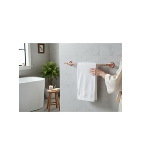 Vintage Tasarım Bronz Banyo Havluluğu Pirinç Malzeme Rose Bakır Renk