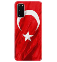 Samsung A02S A03S A10 A12 A13 A21S A22 Kılıf Desenli Silikon Şanlı Türk Bayrağı 4 1401