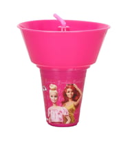 Barbie Yuvarlak Mısır Kovalı Pipetli Bardak