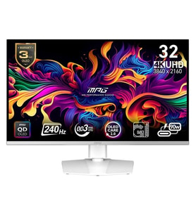 MSI 31.5 QD-OLED MPG 321URXW 0.03MS 240HZ HDMI-DP GAMING MONİTÖR 3840X2160 BEYAZ