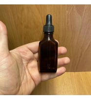 30 Ml Siyah Plastik Kapaklı Yassı Amber Cam Damlalıklı Şişe , 30 Cc Kahverengi Damlalıklı Şişe x 6 Adet