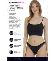 #Külot Lazer Kesim İz Yapmaz Dikişsiz Esnek Rahat Toparlayıcı Kadın Hayalet Tanga Külot - 2 Adet