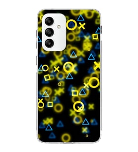 Samsung Galaxy M13 Kapak Semboller Tasarımlı Şeffaf  Kılıf
