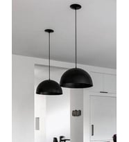 MYLİGHTS RETRO RUSTİK METAL SARKIT AVİZE SİYAH MAT SİYAH 40 CM  