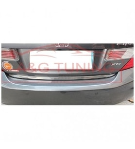 Honda Civic Krom Bagaj Alt Çıta Formlu 2012-2016 Arası Paslanmaz Çelik