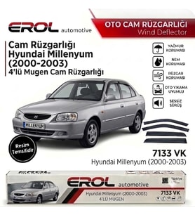 HYUNDAİ MİLENYUM (2000-2003) 4'LÜ MUGEN CAM RÜZGARLIĞI