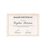 Altın Sarısı Etnik Minimalist Diploma Başarı Sertifikası