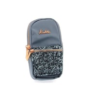 Kaukko Junior Bag Bright Kalem Çantası Taşlı-Gri K2557