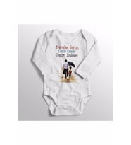 Unisex Bebek Beyaz Babaya Hediye Babalar Günü Baskılı Zıbın